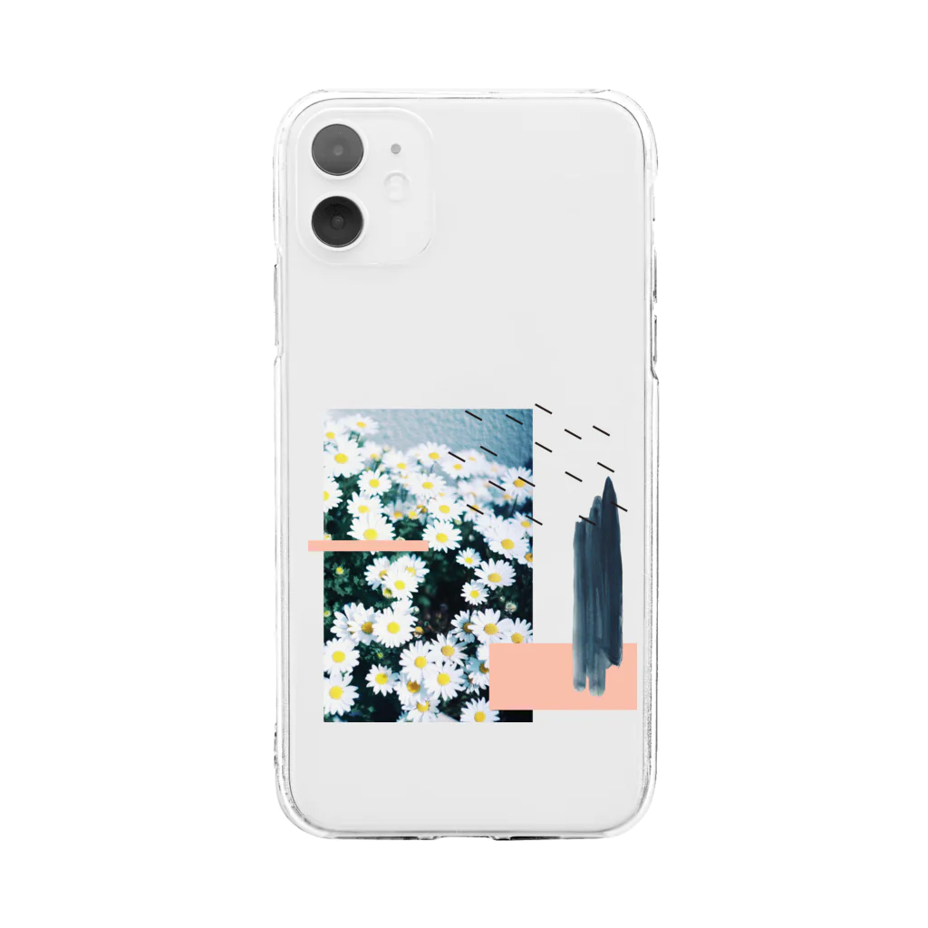 こだまのノースポール という 花 Soft Clear Smartphone Case