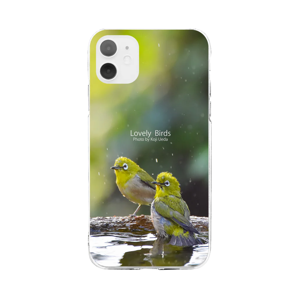 “すずめのおみせ” SUZURI店のLovely Bird Series (LBPC-0003) Soft Clear Smartphone Case