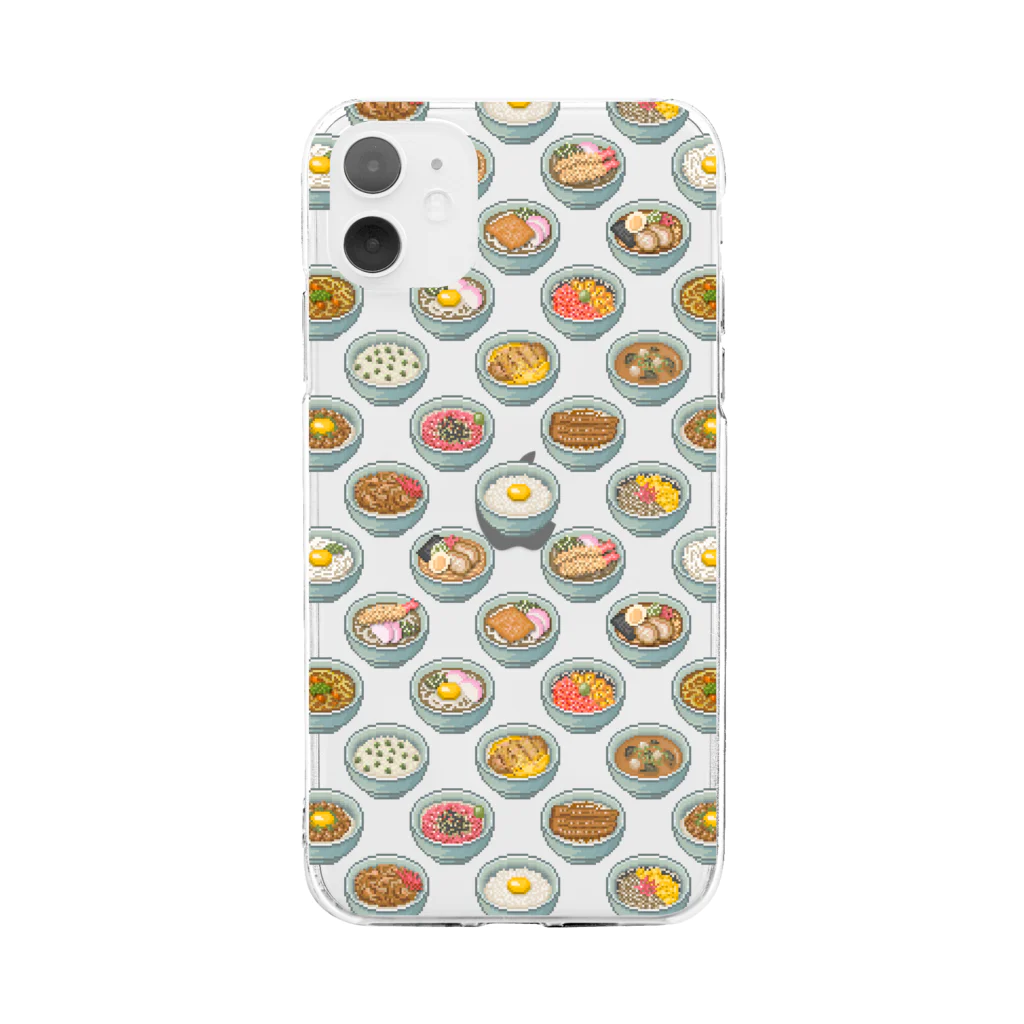 猫と釣り人のFood_FB_1 Soft Clear Smartphone Case