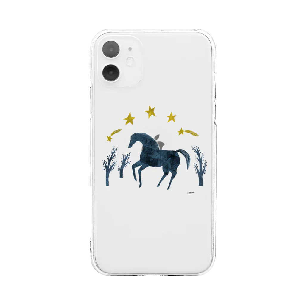 AYA OKAWA online shopの星降る夜に Soft Clear Smartphone Case