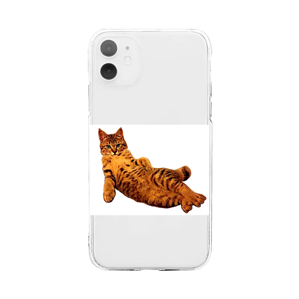 Elegant CatのElegant Cat ③ Soft Clear Smartphone Case