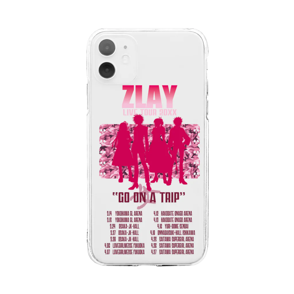 SHIZRUのSUZURIのGO女TRIP TOUR(PINK) Soft Clear Smartphone Case