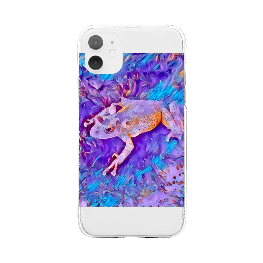 Fantastic FrogのFantastic Frog -Pastel Version- Soft Clear Smartphone Case