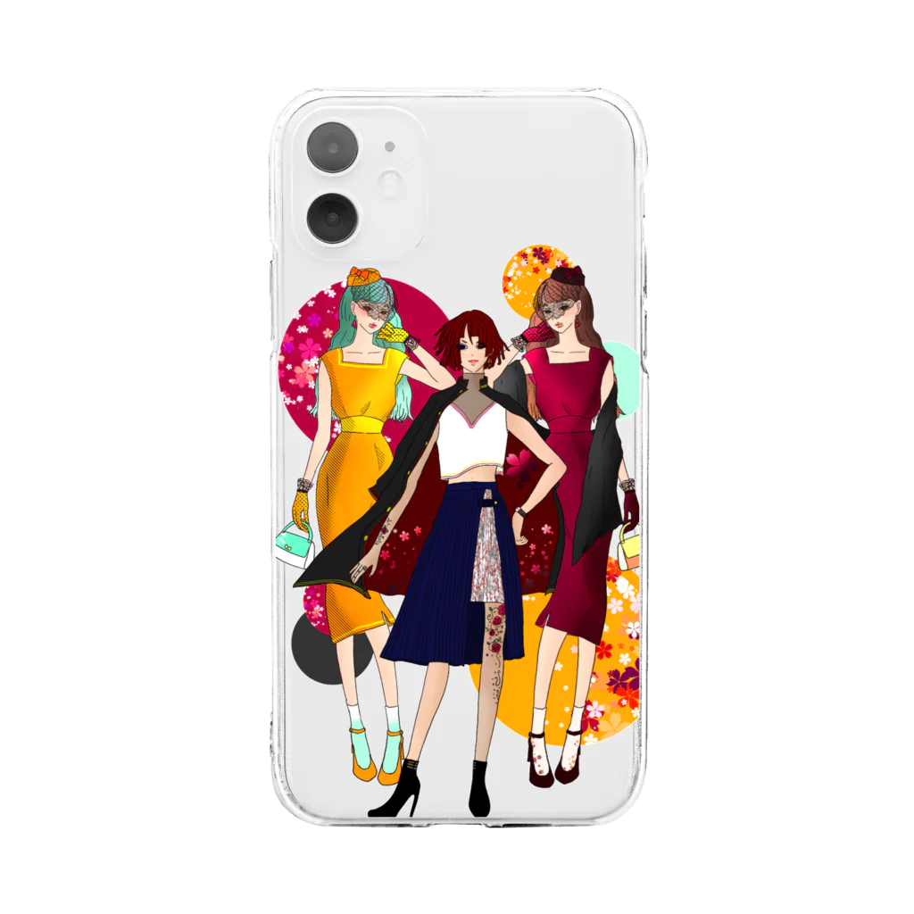 ミドリ ハナ@maro_coの試し1つ売り Soft Clear Smartphone Case