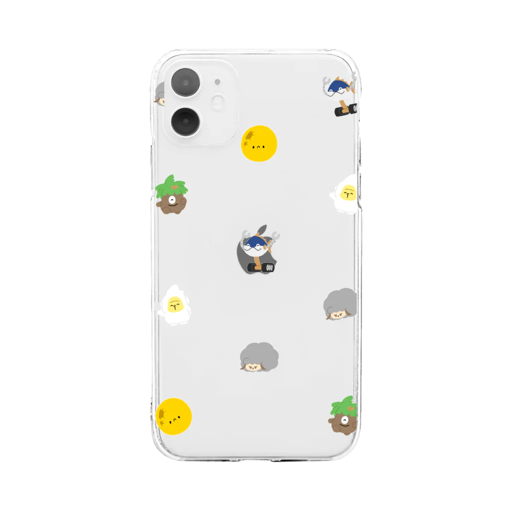 さらだふれんずのさらだふぁいぶ！2019 ソフトクリアスマホケース Soft Clear Smartphone Case