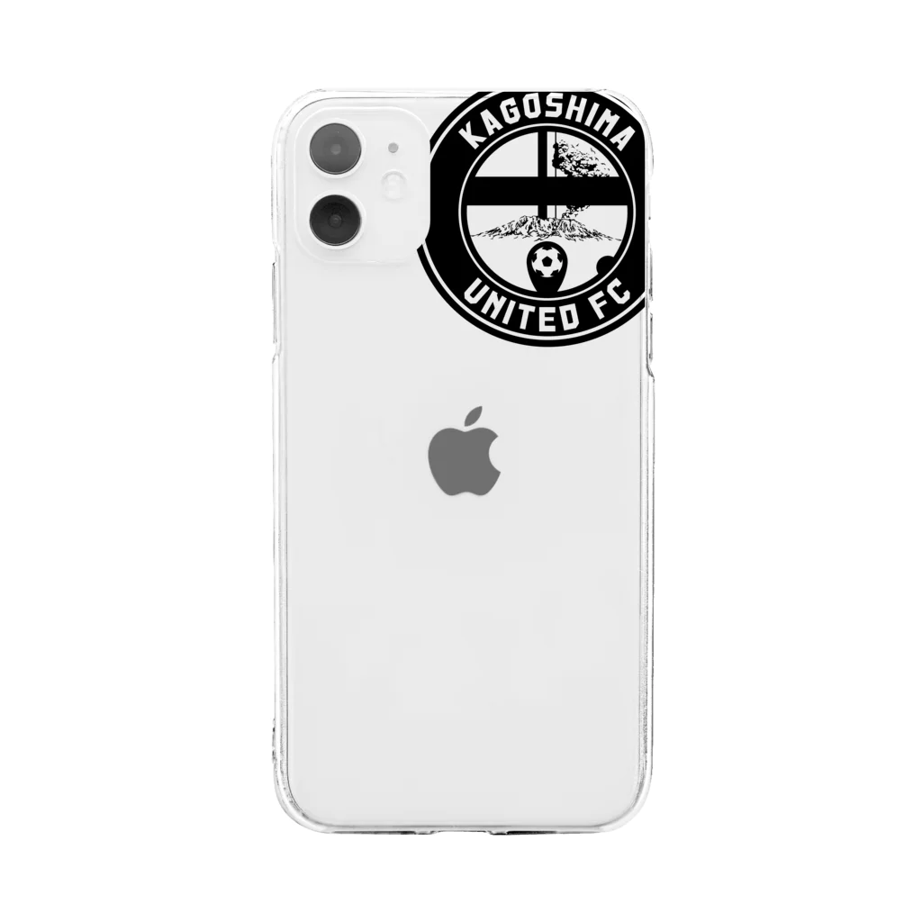 鹿児島ユナイテッドFC SUZURI公式ショップの【 KUFC 】 BLACK LOGO GOODS Soft Clear Smartphone Case