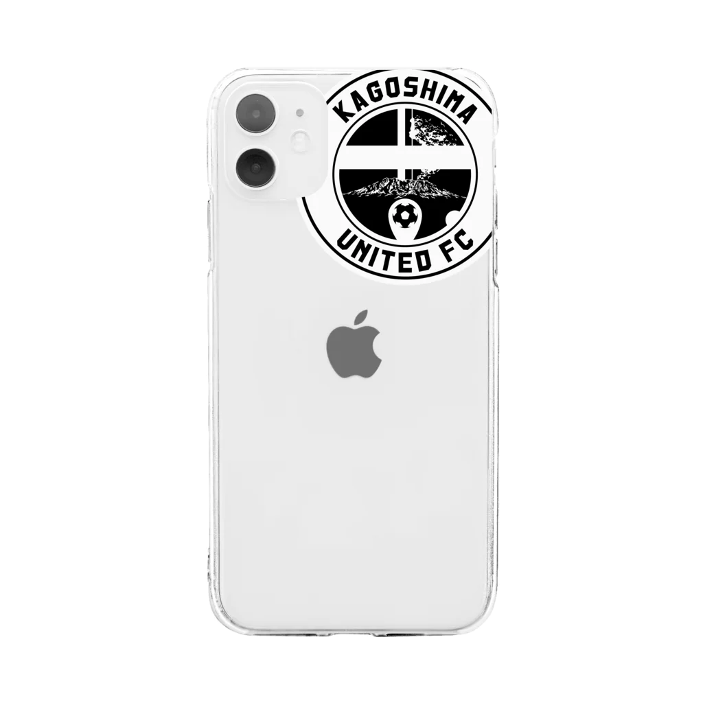 鹿児島ユナイテッドFC SUZURI公式ショップの【 KUFC 】 WHITE LOGO GOODS Soft Clear Smartphone Case
