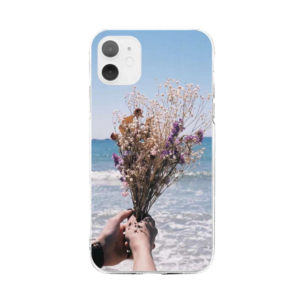 chihomilinのFlowerseries Soft Clear Smartphone Case