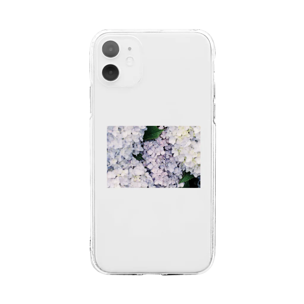 rgsp_enの紫陽花 Soft Clear Smartphone Case