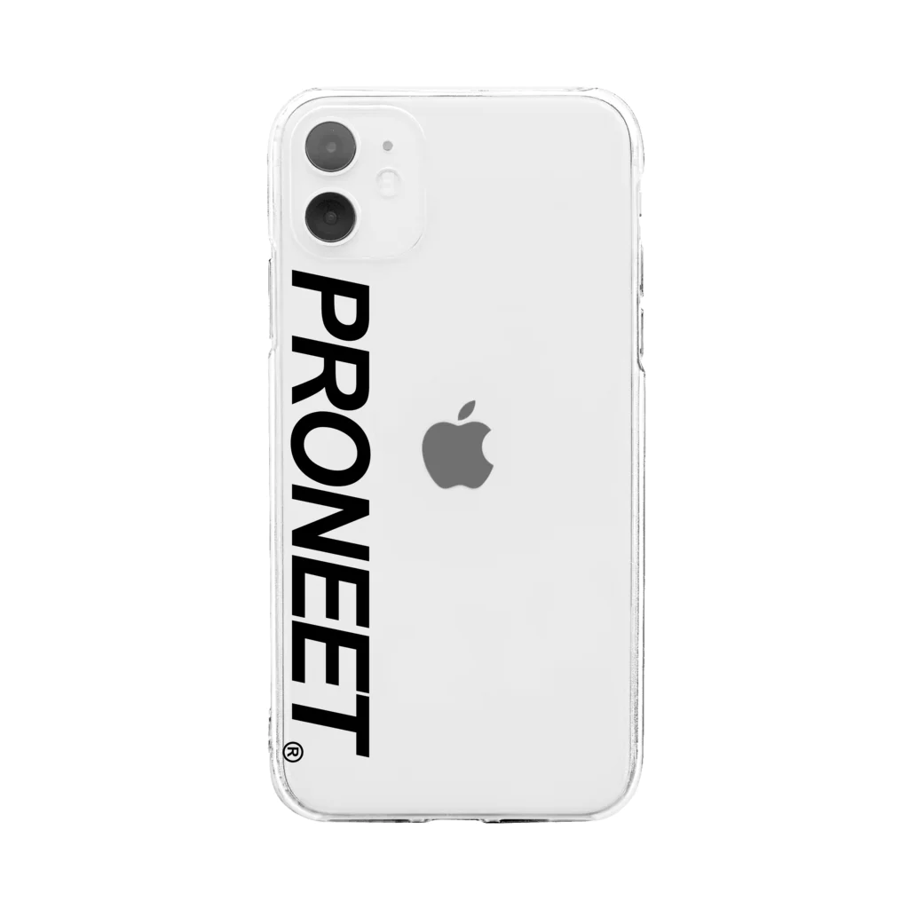 PRONEET SHOPのシンプルイズベストPRONEET(縦) ソフトクリアスマホケース