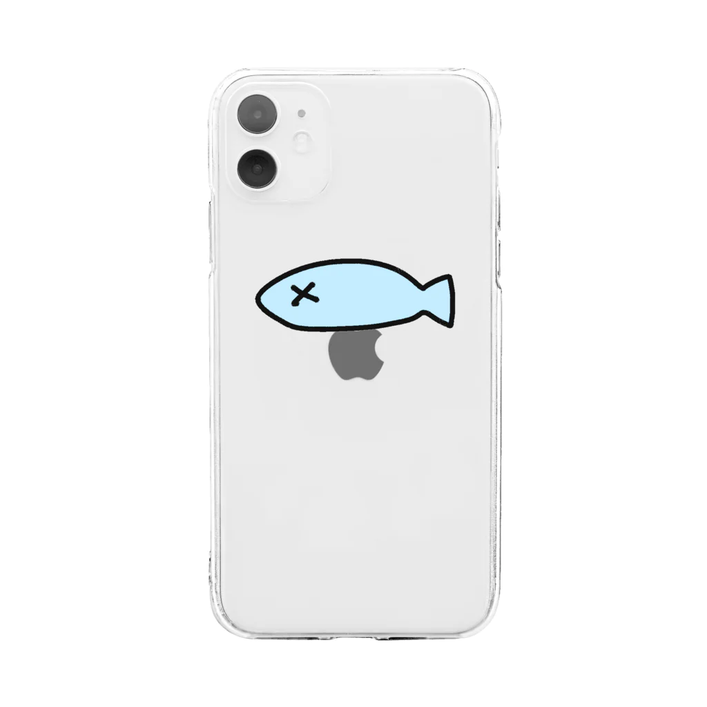 犬の味噌煮のダメになってしまった魚 Soft Clear Smartphone Case