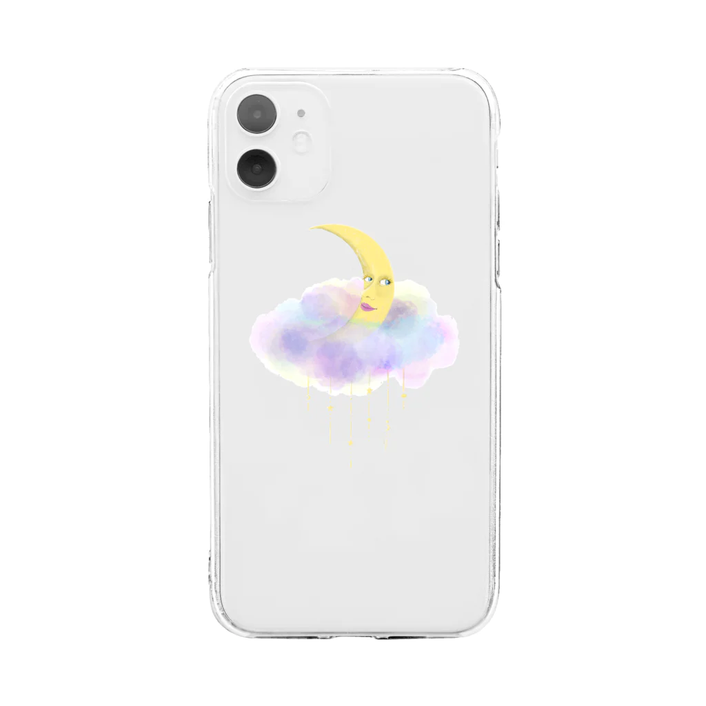  𝚂𝙷𝙾𝙿 𝚂𝚎𝙸𝙽𝙰のfairy moon Soft Clear Smartphone Case