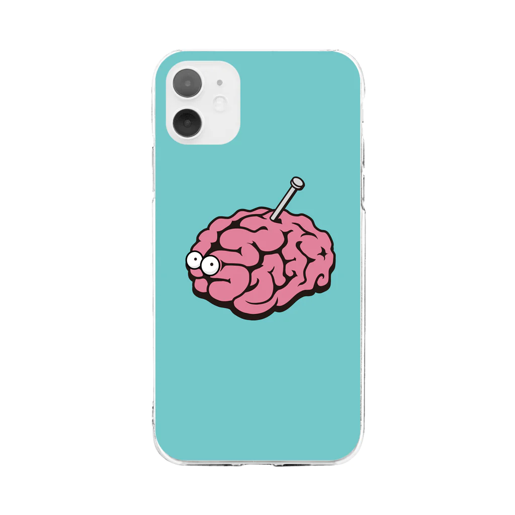 モルク -molk-のBroken Brain / 内臓の内情 Soft Clear Smartphone Case