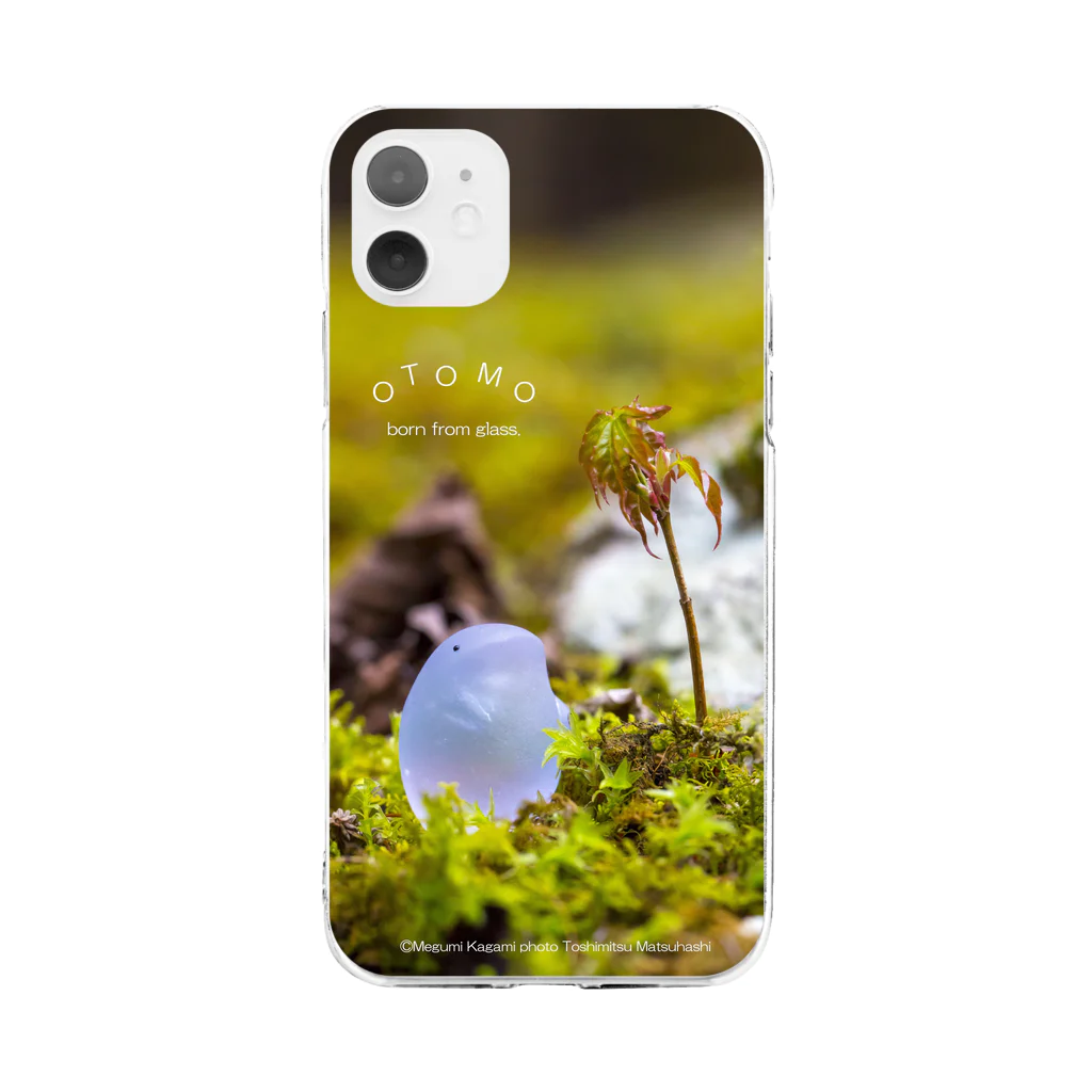 ガラスのおともの新芽みあげる Soft Clear Smartphone Case