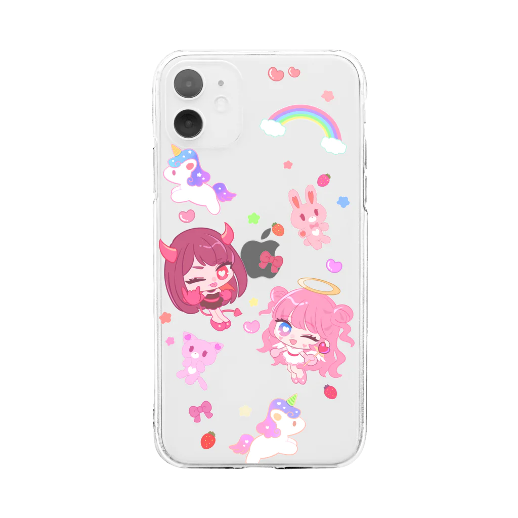 うに屋さんのきらゆめソフトスマホケース Soft Clear Smartphone Case