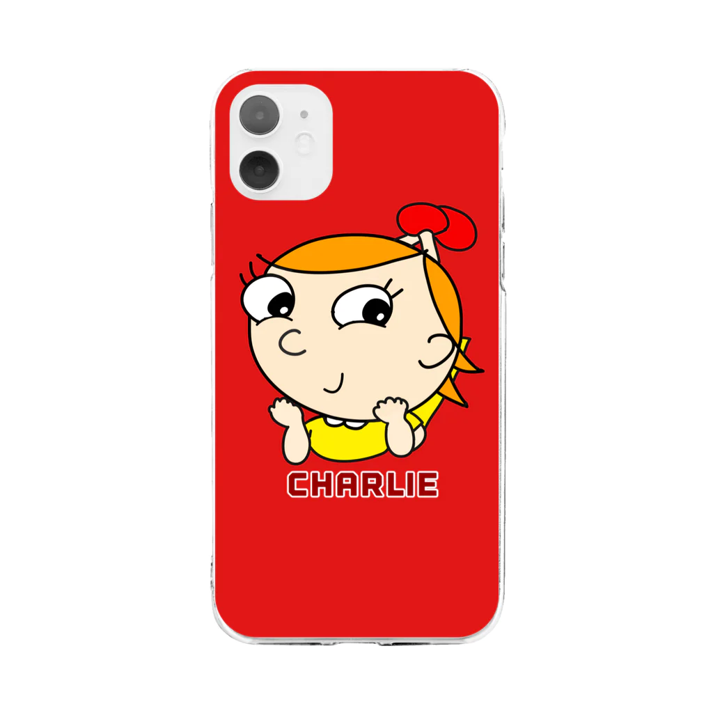 charlolのred Charlie Soft Clear Smartphone Case