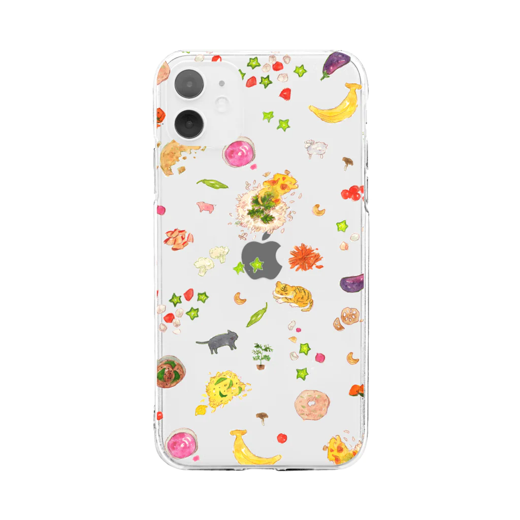 ルルエチュードのspice space dot Soft Clear Smartphone Case