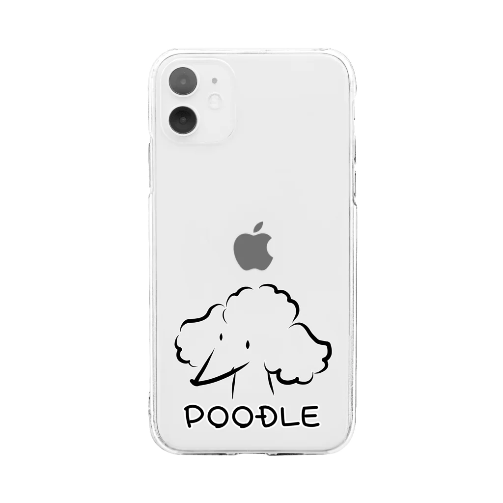 娯楽家のPOODLE（プードル） ソフトクリアスマホケース