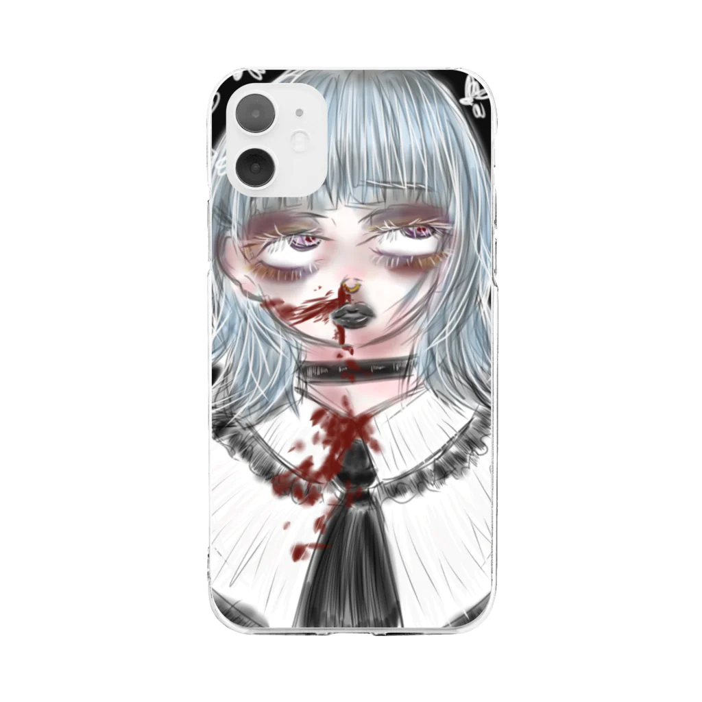 閻魔ちゃんの闇少女 Soft Clear Smartphone Case