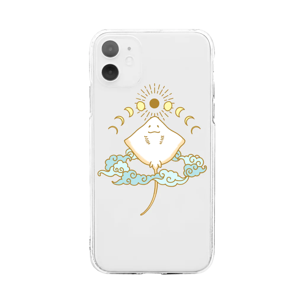 海鮮ちあきの月相鱏(COLOR) Soft Clear Smartphone Case