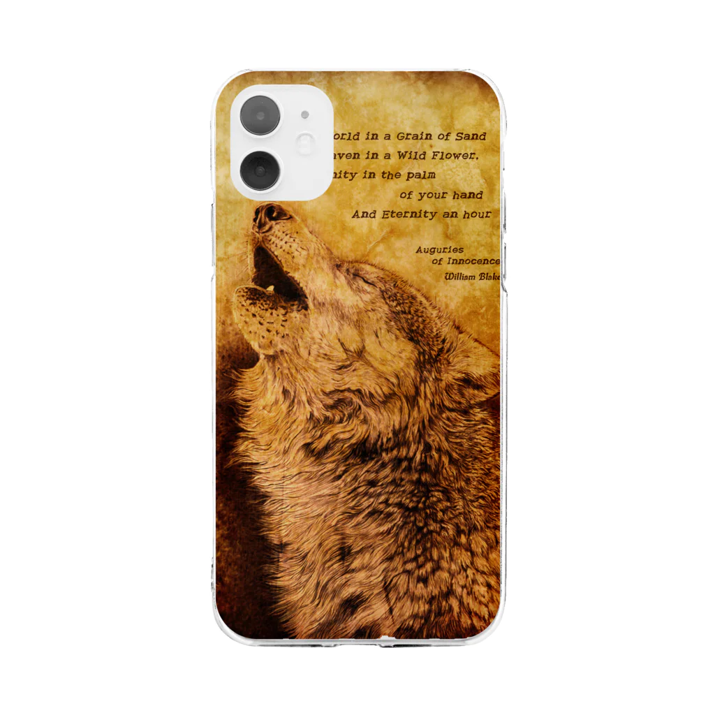 nature boxのHowling Wolf 2 Soft Clear Smartphone Case