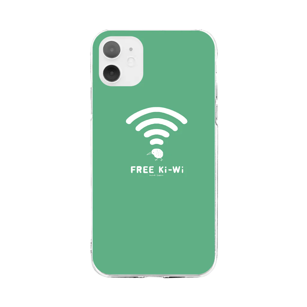 すずきいときちのFREE Ki-Wi(グリーン) Soft Clear Smartphone Case