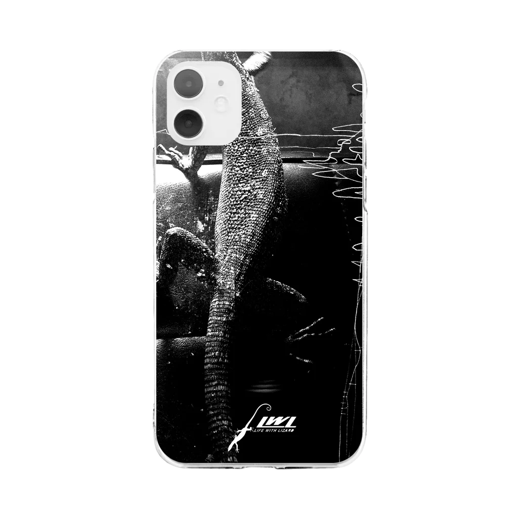 LWL+JHEIES+KICKBACKANDFRACTUREのLizardmono Soft Clear Smartphone Case