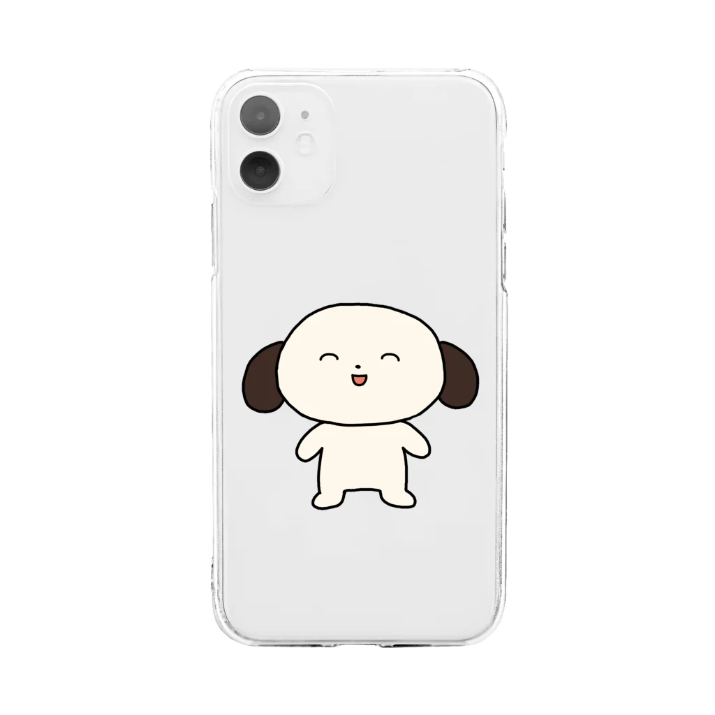 ラコスの石窯パンの犬のわんたろう　ノーマル Soft Clear Smartphone Case