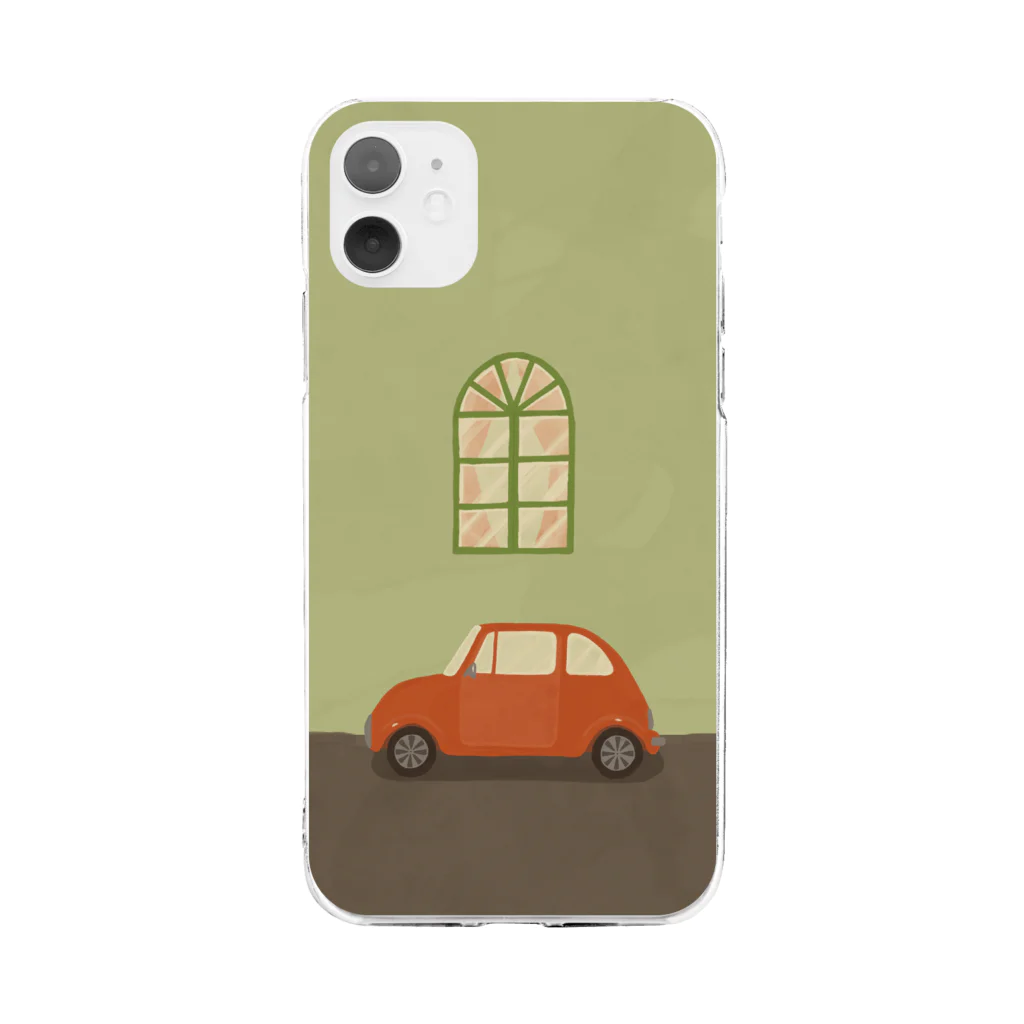 175の窓と自動車 Soft Clear Smartphone Case