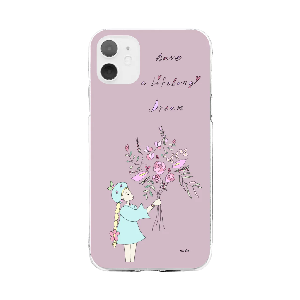 りあんのgirl Soft Clear Smartphone Case