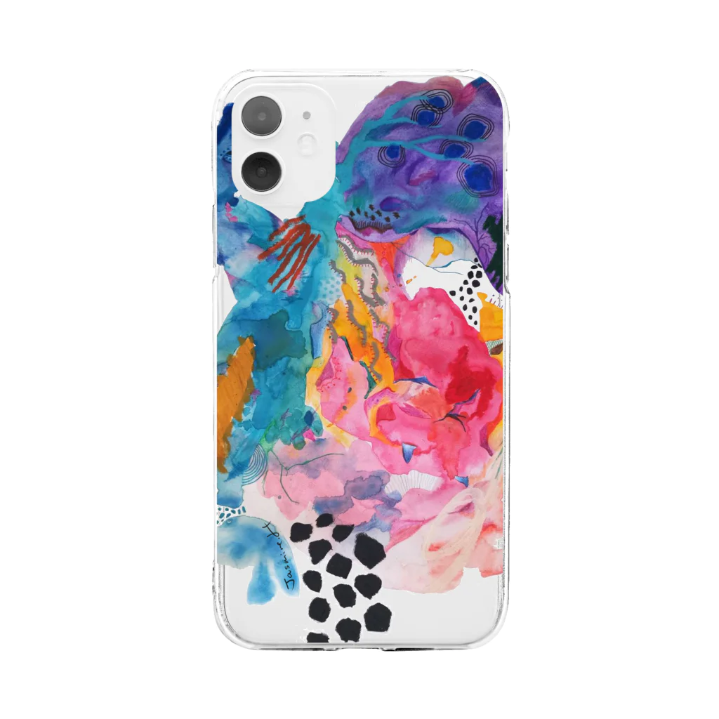 茉莉花のIn my dreams (Vertical) Soft Clear Smartphone Case