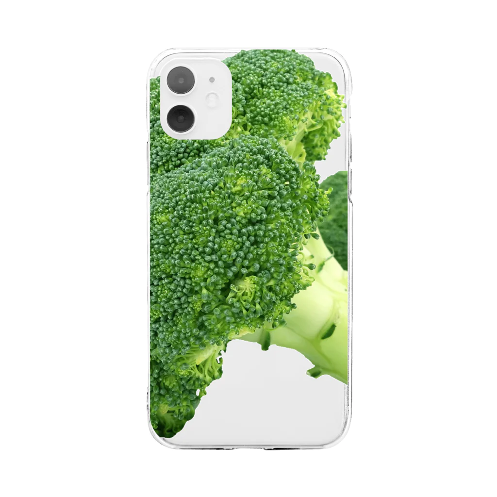 🥦ブロッコリー🥦のブロッコリー Soft Clear Smartphone Case