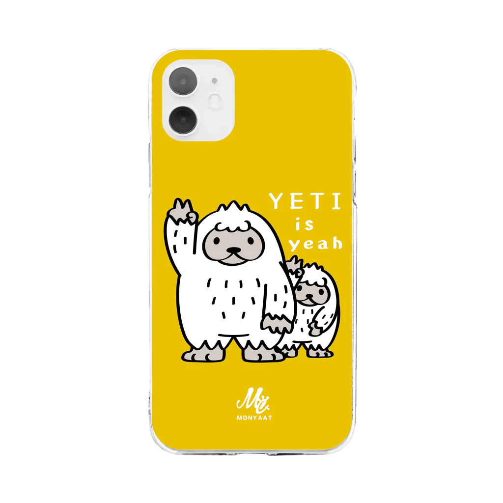 イラスト MONYAAT のCT94 YETI is yeah*C2488 Soft Clear Smartphone Case