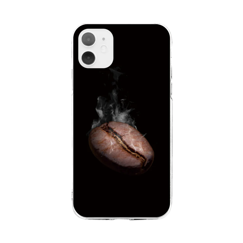 刻々珈琲のほかほかコーヒー豆ver.2 Soft Clear Smartphone Case