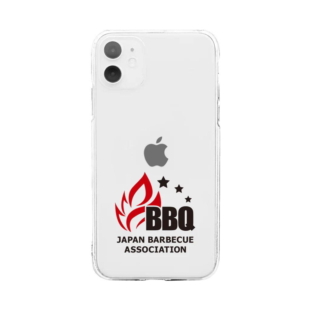 JBBQAの日本バーベキュー連盟公式グッズ Soft Clear Smartphone Case