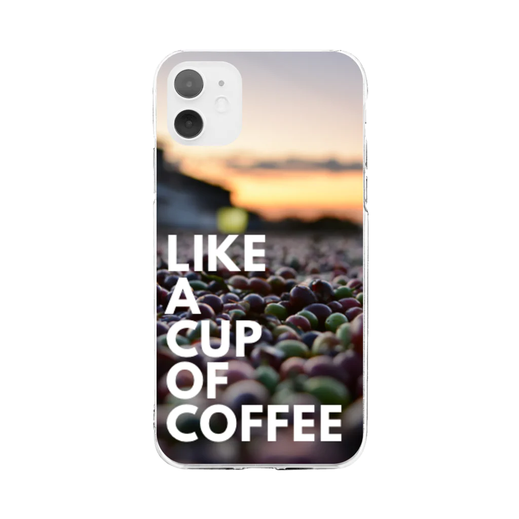 THIS IS COFFEEのLike a cup of coffee Soft Clear Smartphone Case