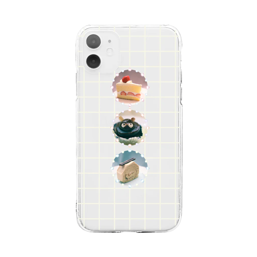 kissa polaris｜喫茶ポラリスのケーキ信号ファンシー Soft Clear Smartphone Case