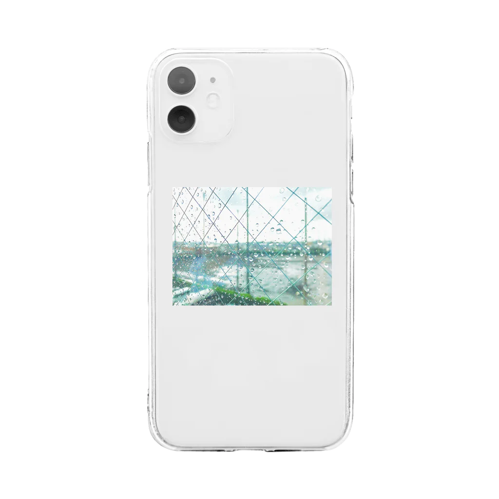 餃子333の青春窓の外  スマホケース Soft Clear Smartphone Case