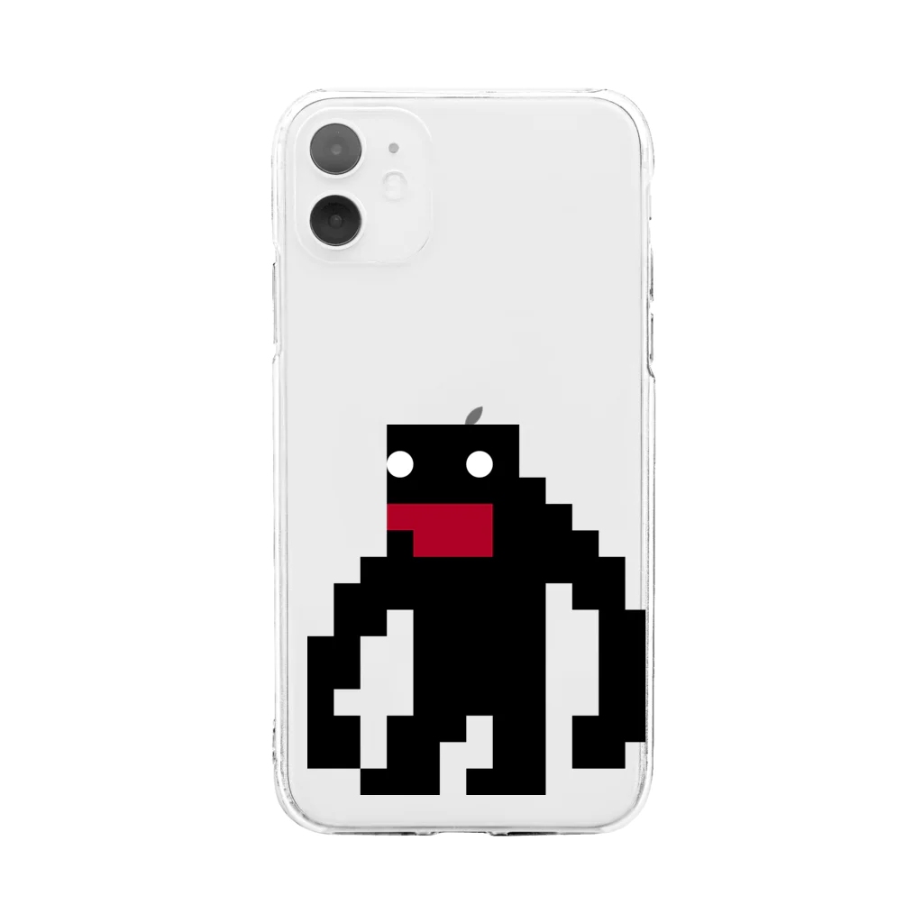 てなが.jpのドットてながくん-01dx Soft Clear Smartphone Case