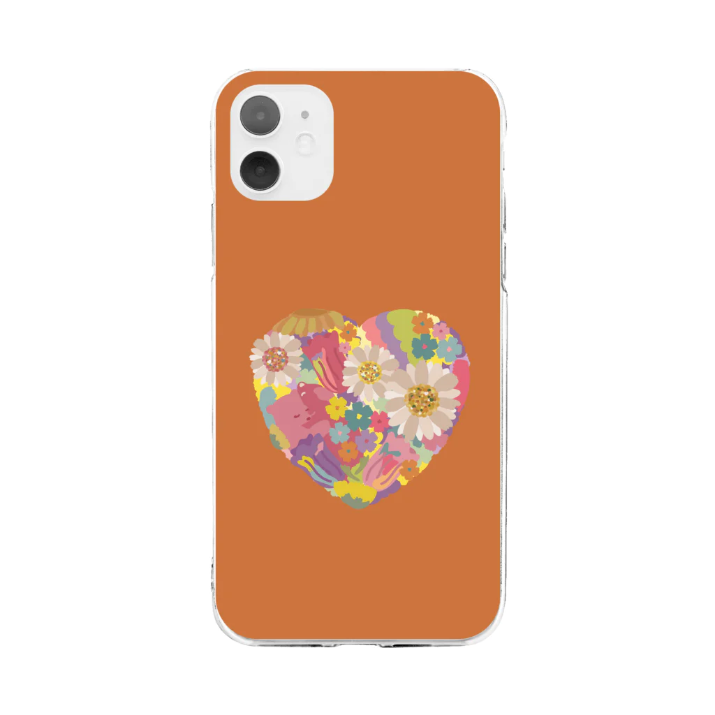 chami＊designの『ありがとう』 Soft Clear Smartphone Case