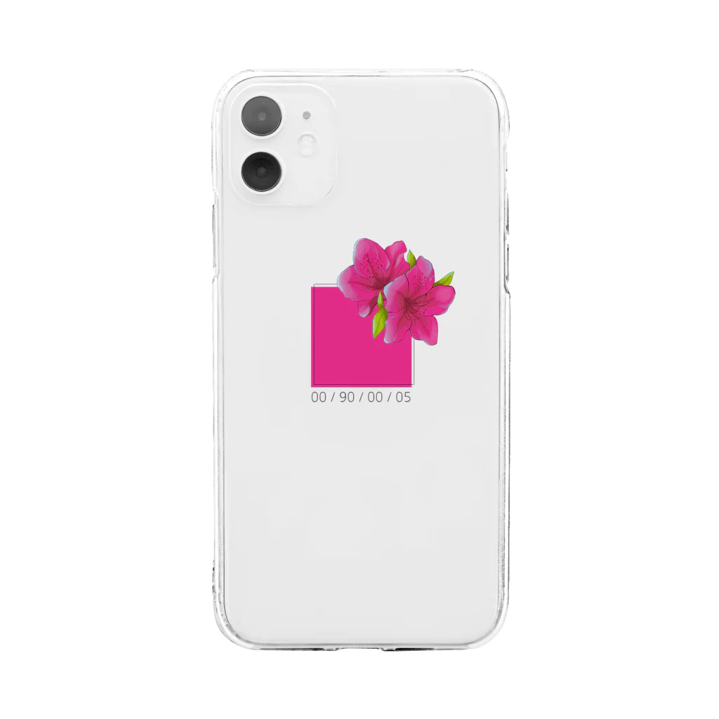 ちくわぶの躑躅色のCMYK Soft Clear Smartphone Case