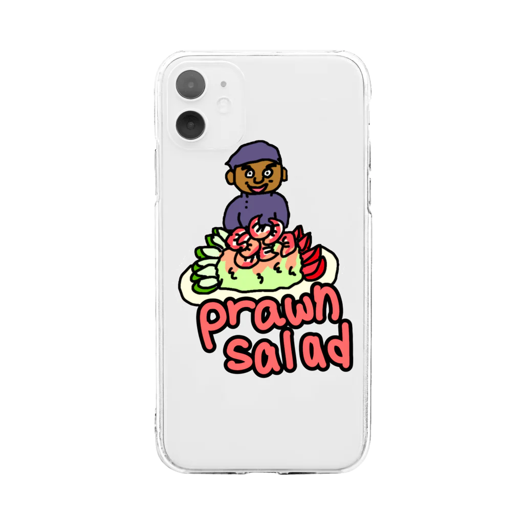 めめ　のおみせのプローンサラダ Soft Clear Smartphone Case