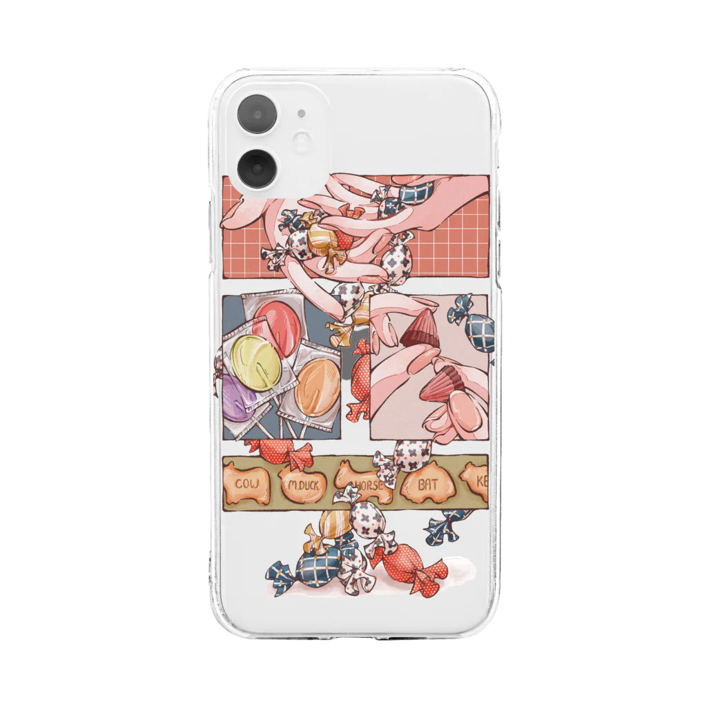 日菜乃🐶の甘いもの Soft Clear Smartphone Case