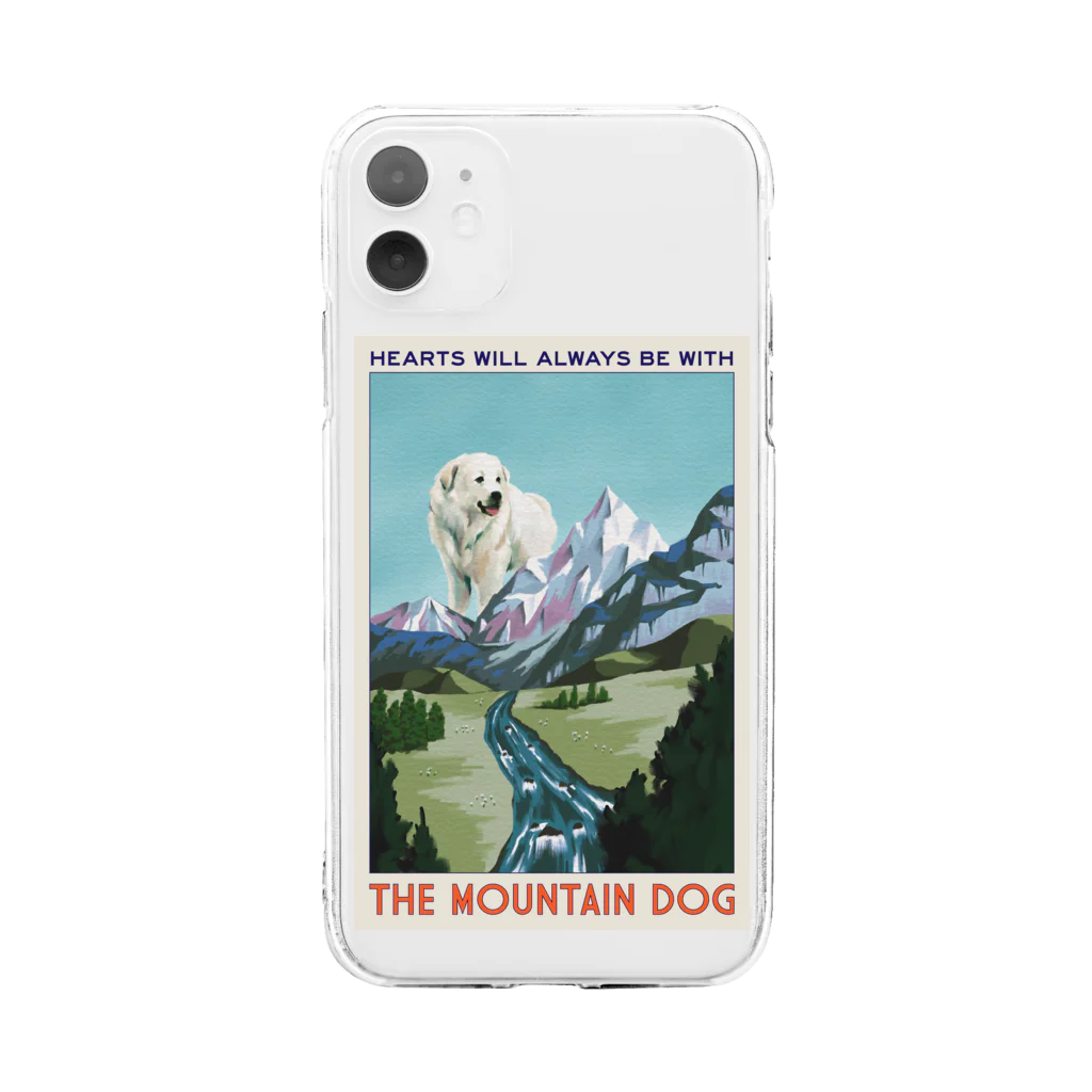 OOKIIINUのTHE MOUNTAIN DOG Soft Clear Smartphone Case