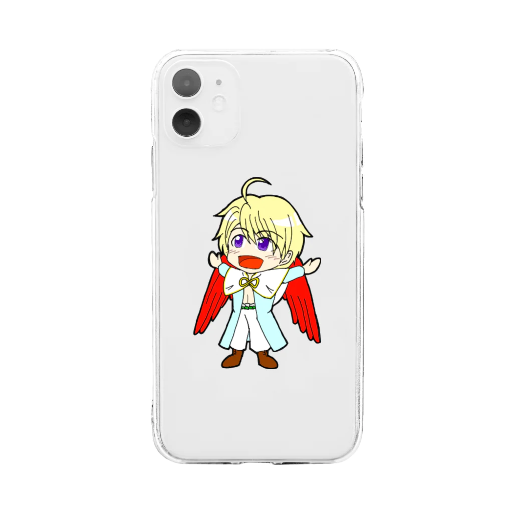 緒方智@オタクな占い師のオリキャラアイテム Soft Clear Smartphone Case