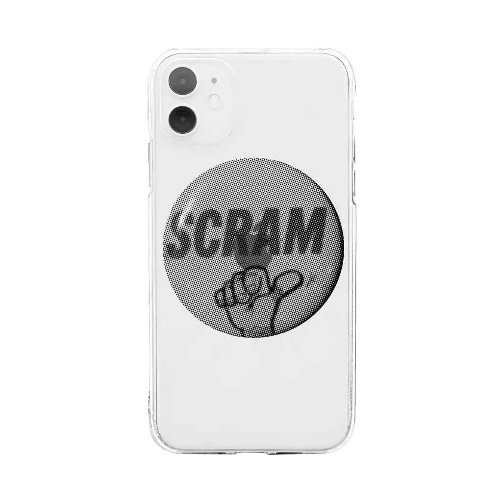 チンパンジーマートのSCRAM "逃げろ！" Soft Clear Smartphone Case