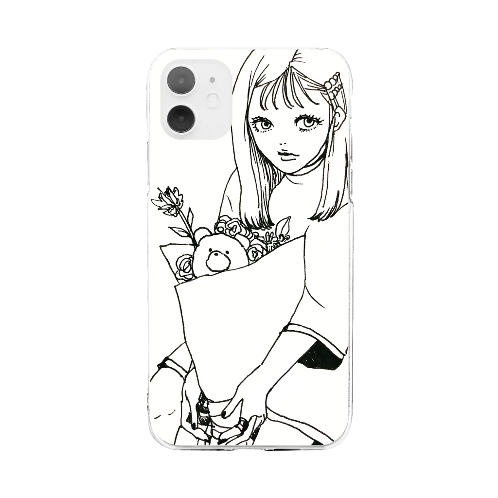 アトリエフリークスの花束の約束 Soft Clear Smartphone Case