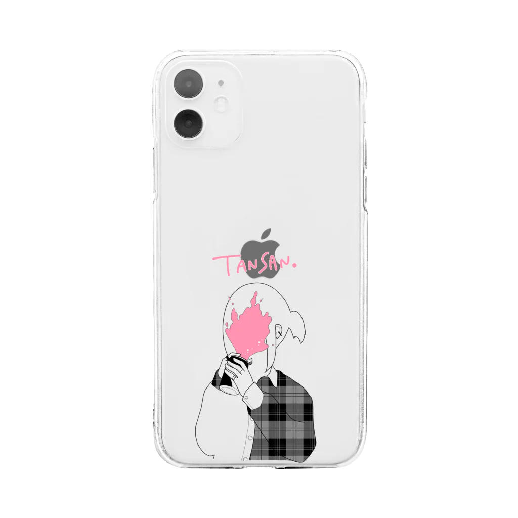  Pupulaの炭酸 Soft Clear Smartphone Case