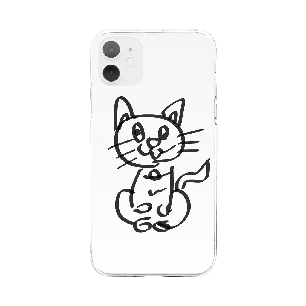 でんじゃらすにゃーにゃのでんじゃらすにゃーにゃ Soft Clear Smartphone Case