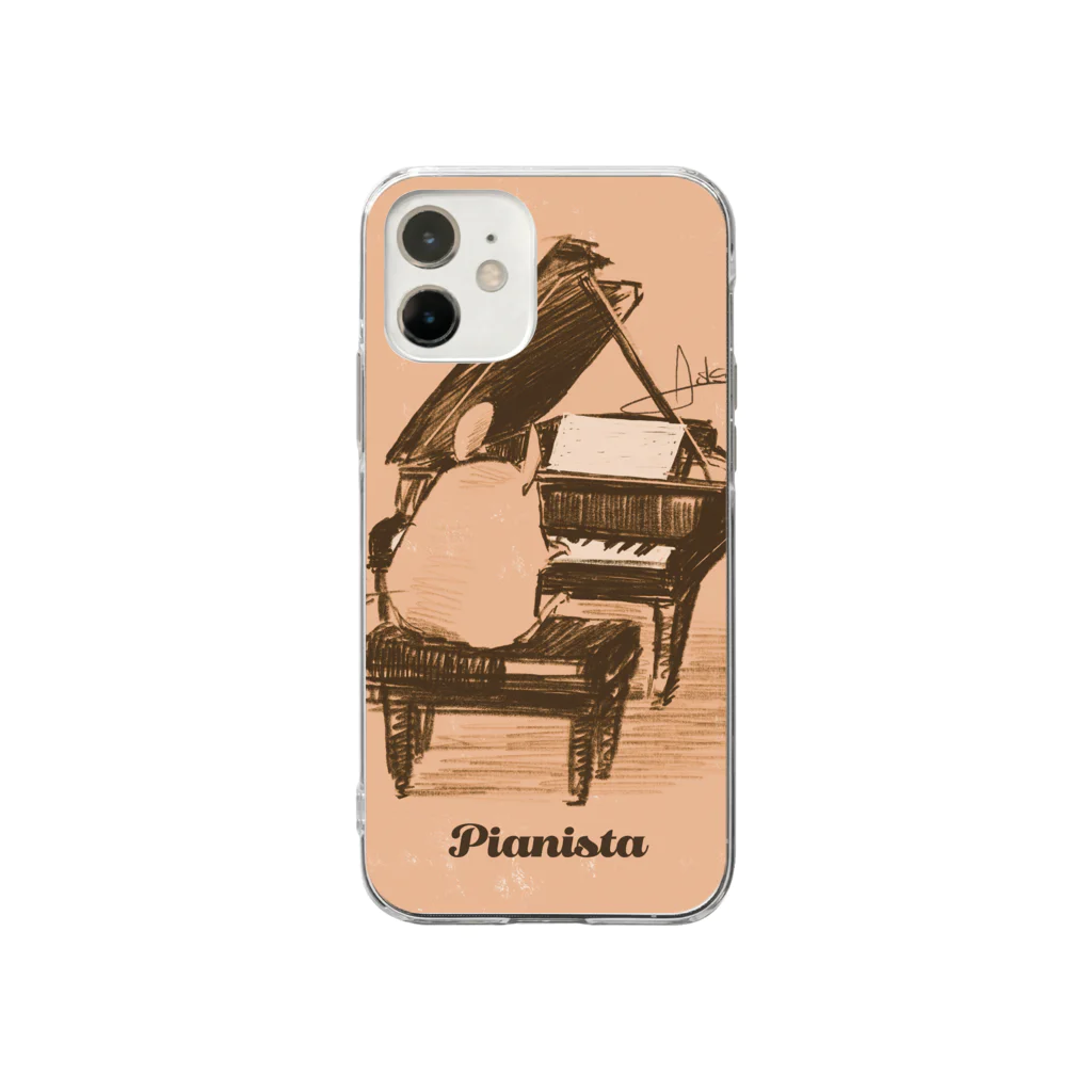 Líneas de aska “Askaの紙上絵”のPianista Soft Clear Smartphone Case